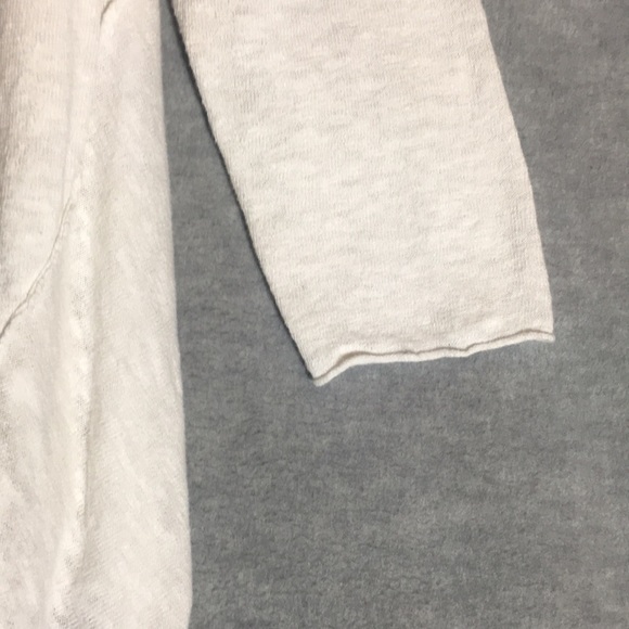 EILEEN FISHER Linen Cotton Knit Blend Open Front Long Line Springtime Cardigan - Picture 7 of 16